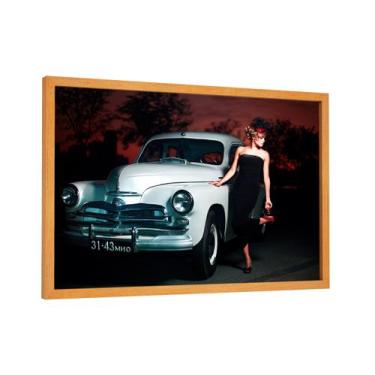 Imagem de Quadro decorativo - carro antigo vintage retrô - Cultture, 40x60cm, MA