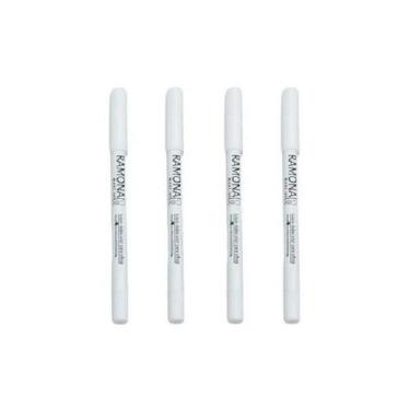 Imagem de Kit 4 Lápis Olhos Branco Prova D'água 1,4gr - Ramona Make Up
