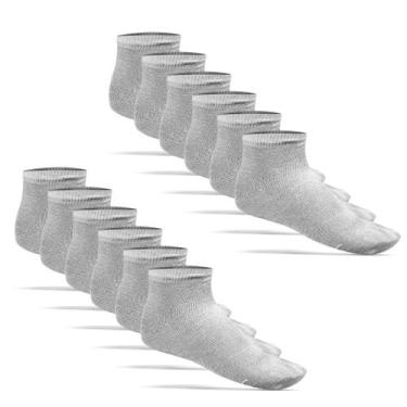 Imagem de Kit 12 Pares Meia Cano Curto Unissex Atacado - Cores - Planeta Meias, 