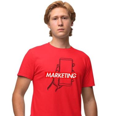 Imagem de Camisa Camiseta Masculina Estampada Supreme Marketing 100% Algodão Fio