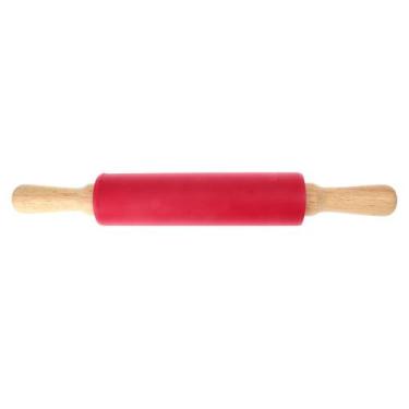 Imagem de Rolo p/ massa silicone 38cm - Niazitex, Vermelho