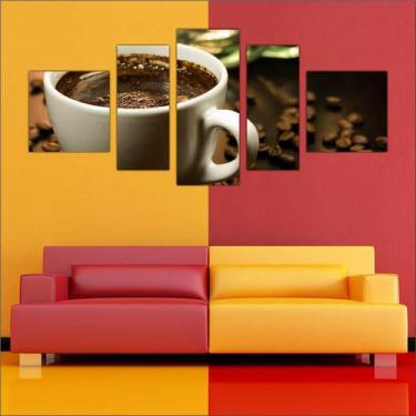 Imagem de Quadro Decorativo Padarias Bolo Cafeterias Decorações 5 Peças TT11 - V