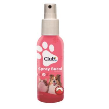 Imagem de Spray Bucal para Pets Club Pet Sabor Morango 120ml