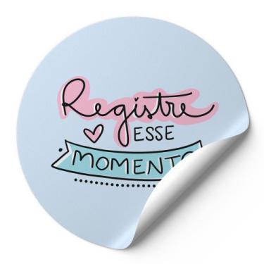 Imagem de 120 Etiquetas Auto Colante Adesivos Redondos Registre Esse Momento Fun