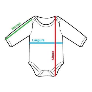 Imagem de Body para Bebê Manga Longa Em Suedine Básico Azul Claro - Era Uma Vez,