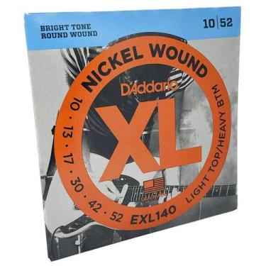 Imagem de Encordoamento 10-52 para Guitarra Nickel Wound D'Addario EXL140 - D'Ad