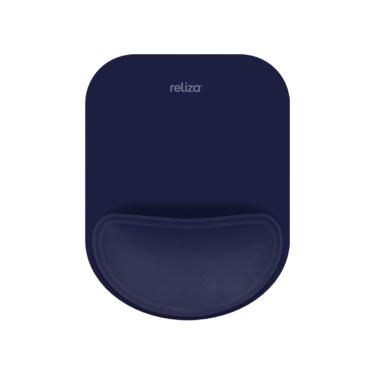 Imagem de Mousepad Ergônomico Reliza Compact - Base Antiderrapante - Apoio de Pulso - Azul - 010856