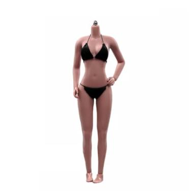 Imagem de SOUFORCE 1/6 Scale Super Flexible Female Body 12inch Copper Suntan Skin Large Breast Seamless Miniature Action Figure Body Doll Collection Without Head Sculpt