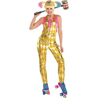 Imagem de Party City Harley Quinn Booby Trap Halloween Costume for Women, Birds of Prey, Small, Includes Jumpsuit and Top