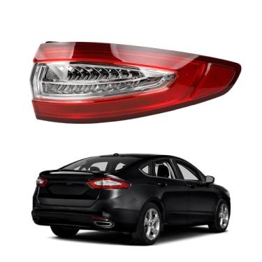 Imagem de Dasbecan Conjunto de luz traseira direita compatível com Ford Fusion S SE 2013-2016 lâmpada traseira traseira de substituição # DS7Z-13404-H (4 pinos)
