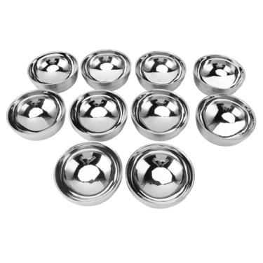 Imagem de Tigelas de Sopa Com Design Multiuso, Estável e Inquebrável, Servindo Pratos para Molhos, Macarrão de Arroz, 10 Peças, Tigela de Aço Inoxidável Com Paredes Duplas