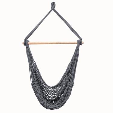 Imagem de Rede Cadeira Balanço Teto Suspensa Trançada Reforçada - Atacadão Texti