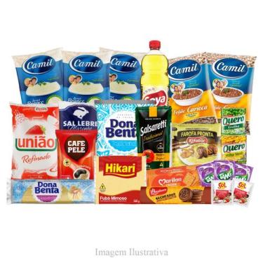 Imagem de Cesta Básica Grande Completa Premium - 23 Itens - São Rubens
