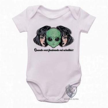 Imagem de body nenê criança roupa bebê Aliens Quando você vai acreditar - Empóri