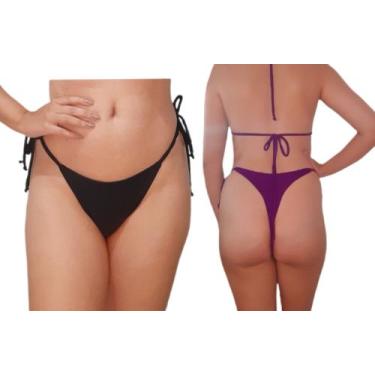 Imagem de Kit com 2 Calcinha de Biquíni fio dental - DE UMA MARIA PARA OUTRA, Ro