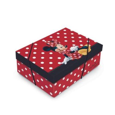 Imagem de Caixa para Presente com Tampa  - Minnie Mouse Joy - 01 unidade - Cromu