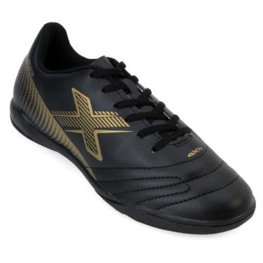 Imagem de Chuteira Futsal OXN TRACK-OX22, Preto, Dourado, 41