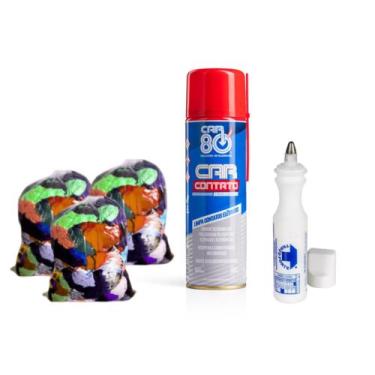 Imagem de Marcador Industrial & Limpa Contato Car 80 & Pano Retalho 2Kg - Trigel