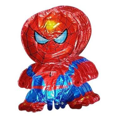 Imagem de 10 Unidades Do Balão Do Homem Aranha Metálico Grand Atacado - Romã Ata