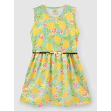 Imagem de VESTIDO INFANTIL MENINA FLORAL AMARELO tamanho 04 - Amoroupas