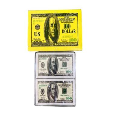 Imagem de Baralho Plástico Dollar Duplo com 108 Cartas e Estojo - Attus