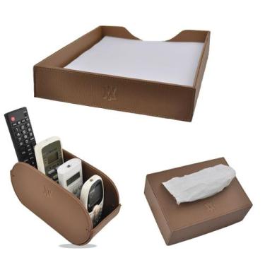 Imagem de Kit Organizador de Escritório e Casa Office Designer -OD1718, Caramelo