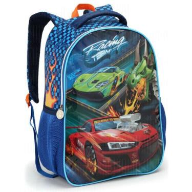 Imagem de Mochila De Costas 17" Racing Carro Speed Passeio Escolar - Seanite, Az