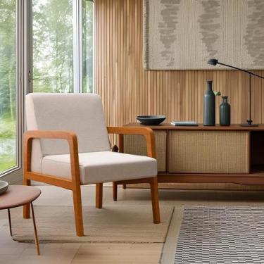 Imagem de Poltrona Ofélia Linho Cru - Mobly