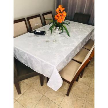 Imagem de Toalha De Mesa Jacquard  6 Lugares 2,20 X 1,40 Dupla Face - INGRID BOR