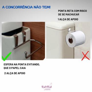 Imagem de Suporte / Porta Papel Higiênico Para Caixa Acoplada - Duler