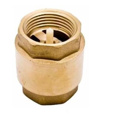 Imagem de Válvula Retenção Vertical Latão 1/2 Ar Agua Oleo Hidrometro - Emmeti