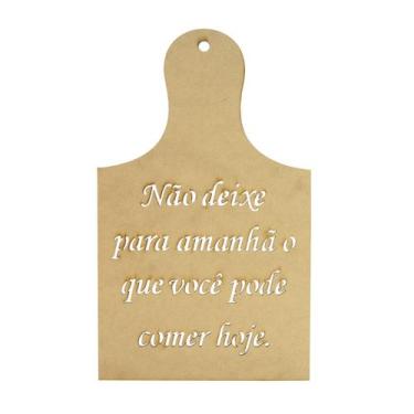 Imagem de Kit 10 Placa Decorativa Tabua Com Frase Aplique Enfeite 15x35 Mdf Made