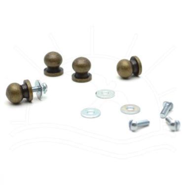 Imagem de Puxador 11mm - 4 unid - Metalurgica Antunes, OURO VELHO