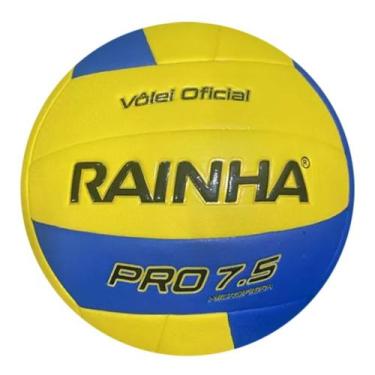 Imagem de Bola Volei Rainha Pró 7.5 Oficial Unissex, Único, Amarelo/azul