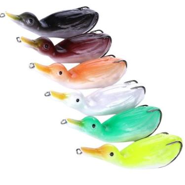 Imagem de Kit 6 Iscas Artificiais Pato Trairão Traíra 10.5cm 18.5gr - H FIshing