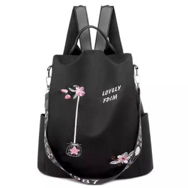 Imagem de Bolsa Mochila Feminina Premium Impermeável Pequena - AlwyStore, Preto