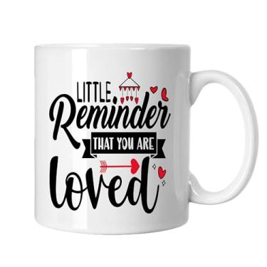 Imagem de SpreadPassion Pequeno lembrete de que você é amado caneca de café, presente para namorado e namorada, ideia de presente de dia dos namorados, presente para marido e esposa, ideia de presente de