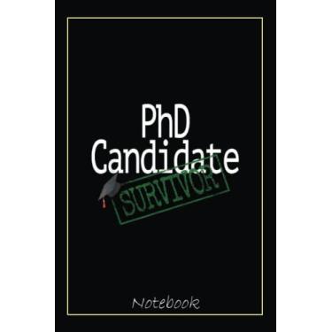 Imagem de PhD Candidate Survivor Medical Doctors Graduation Doctor Notebook: Graduation Gift Diary For Notes, Congratulations, Graduate Journal, Gold Graduate ... Journal, 6x9 college ruled notebook