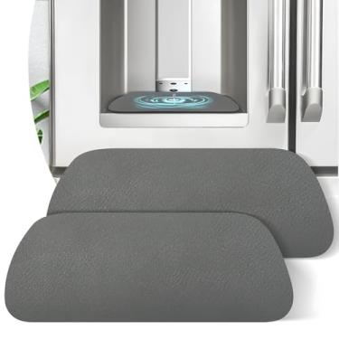 Imagem de LOPNUR Bandeja coletora de geladeira pacote com 2: coletor de gotejamento de geladeira cortável, dispensador de água de geladeira, tapete absorvente de geladeira, acessórios de geladeira para Samsung