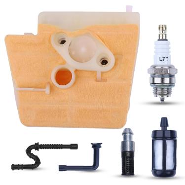 Imagem de Atunee Kit de ajuste de filtro de ar 605-385 para motosserras Stihl MS260 MS260C com filtro de combustível/óleo peça de substituição de vela de ignição 11211201618