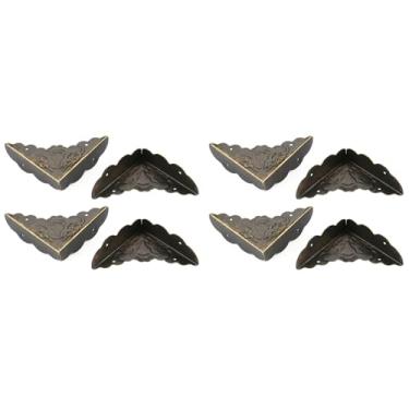 Imagem de Protetores de Canto 24 Unidades para móveis. Protetor de Canto de Ferro Bronze Vintage Com Pregos para Mesa de Porta de Caixa de Madeira