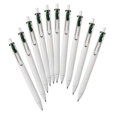 Imagem de Caneta esferográfica Mitsubishi Pencil Uniball One gel, 0,38, verde e preto, 10 peças