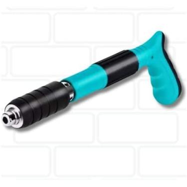 Imagem de Pistola Pinos Manual, Rebitadeira de Fixação Pregos, Equipamento de Segurança, Óculos, Luvas, Tampão de Ouvidos, Óleo Lubrificantes