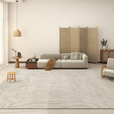 Imagem de Tapete listrado japonês minimalista cinza moderno decorativo tapete extra grande sala de estar tapetes criativos artísticos quarto tapetes, YHT004,2,A,300x400CM