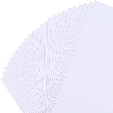Imagem de Gartful Papel cartolina branco 21 x 28 cm, 25 folhas grossas de capa perolada - 40,8 kg-250gsm, papel de cartolina metálico para uso DIY, confecção de cartões, convites, menus, álbuns, embrulho de