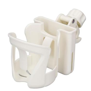 Imagem de Suporte para Copos de Carrinho, Suporte para Bebidas Universal Seguro Ajustável Portátil para Andador de Cadeira de Rodas, Suporte para Copos Com Suporte para Telefone, Clipe