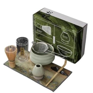 Imagem de BanFei Conjunto de chá matcha paraful, conjunto de tigela e batedor matcha, kit inicial matcha, kit de cerimônia matcha conjunto de cerimônia de chá japonês para fazer matcha
