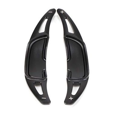 Imagem de ontto for Mercedes-Benz AMG A45 CLA45 GLC63 Shift Paddle Extended Car Inerior Sterring Wheel Shifters DSG Extensions Cover Trim Black