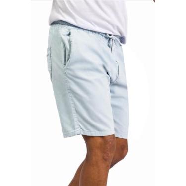 Imagem de Short Masculino Curto  Bermuda Acima Do Joelho  - EKCESS, Azul, Bebe, 