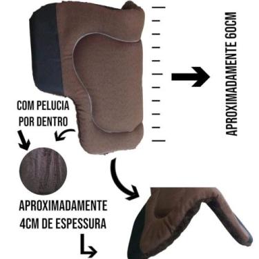 Imagem de Baixeiro Manta Borboleta Cavalo Forro Pelúcia - SELARIA FORTE, Marrom